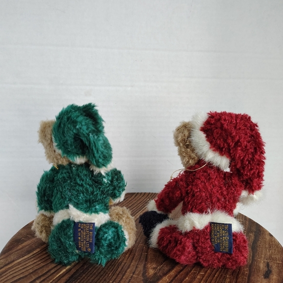 Boyd's Santa Jointed Brown Bears in Red Santa Outfit Green Santa Outfit Hat - Picture 7 of 16